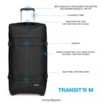Eastpak JPRZL201 荷物 トランジットム 黒 - 画像 (6)